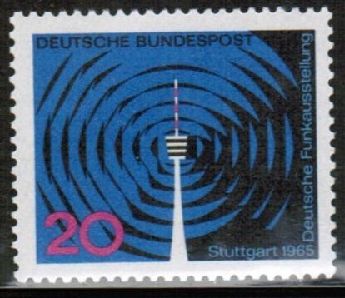 Almanya (Bat) 1965 Damgasz Stuttgard Radyo Sergi