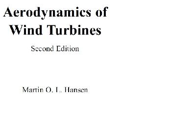 Aerodynamics Of Wnd Turbines