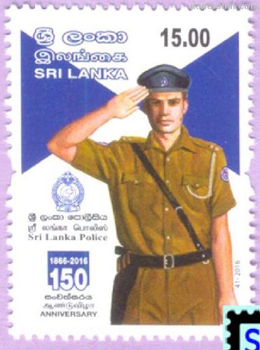 Srilanka 2016 Damgasz  Srilanka Polisi Serisi