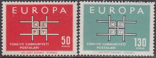 1963 Damgasz Avrupa Cept Serisi