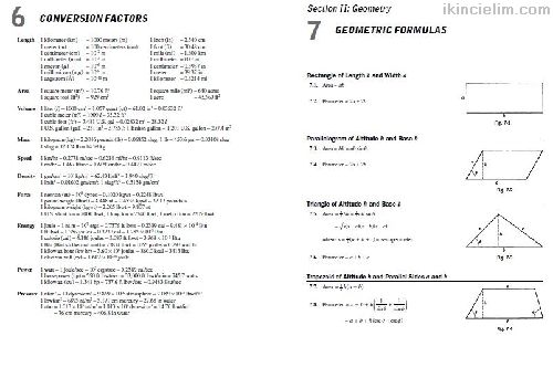 Matematik Formulleri Ve Tablolar