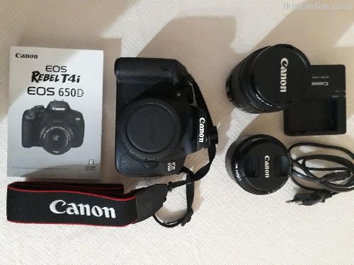 Temiz Canon 650D + Ekstralar