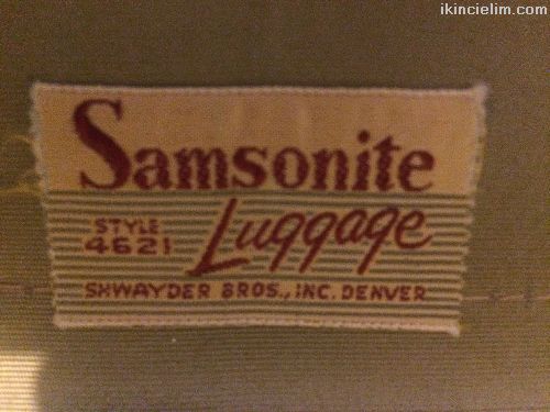 1940 Yllarndan Antika Samsonite Valiz Bavul