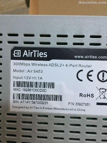 Airties Air 5453 300Mbps Kablosuz Adsl2+ 4-Portlu