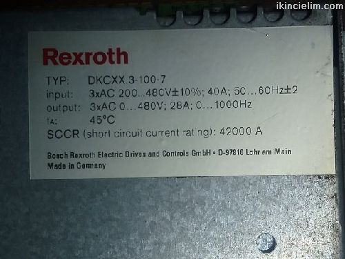 Rexroth Dkcxx.3-100-7 Eco Servo Drive 200-480v-ac