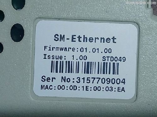 Emerson Sm-Ethernet Module Stds02