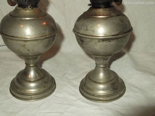 2 adet soatl antika gaz lambas