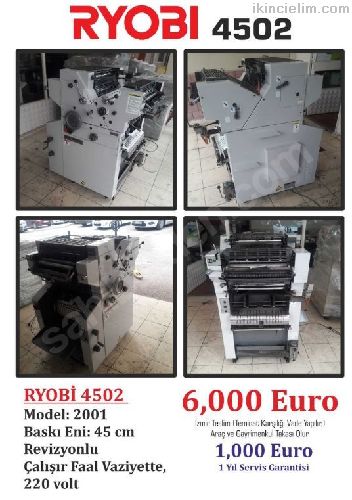 Ryobi 4502 Srekli Form Bask Makinesi