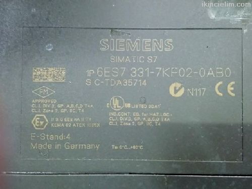 Siemens 6Es7 331-7Kf02-0Ab0 Plc Analogue Input