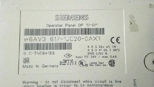 Siemens Touch Panel 6Av3 617-1Jc20-0Ax1