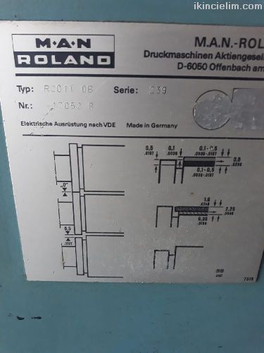 Roland Tob 200 1 Ofset Bask Mak. Acil satlk