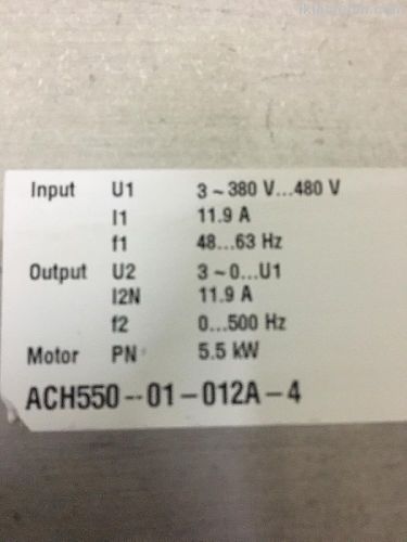 Abb Ach550-01-012A-4 5.5kw