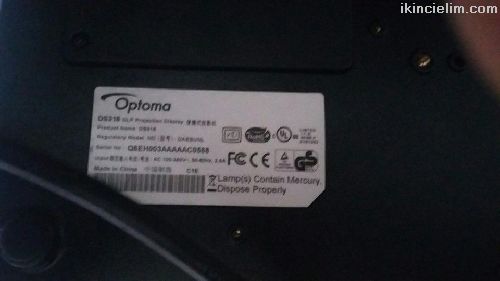 Optoma Ds316 Dlp 800x600 (2500 Ansilmen) Projeksi
