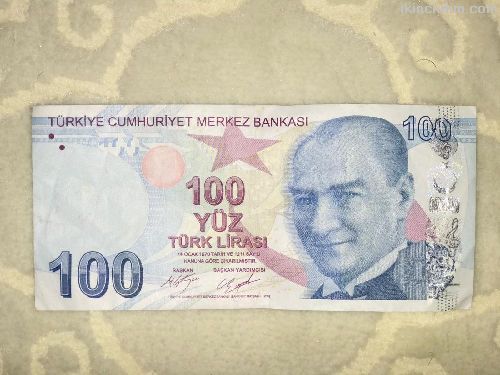 Trkiye de ilk merkez bankas Hatal 100tl
