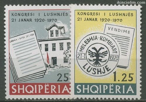 Arnavutluk 1970 Damgasz Lushnja KongresiNin 50.