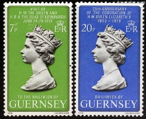 Guernsey 1978 Damgasz Kralie I. Elizabethn Ka