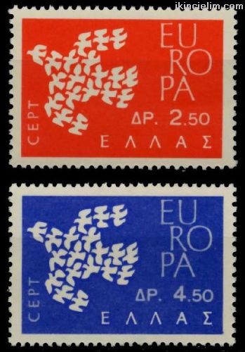 Yunanistan 1961 Damgasz Avrupa Cept Serisi