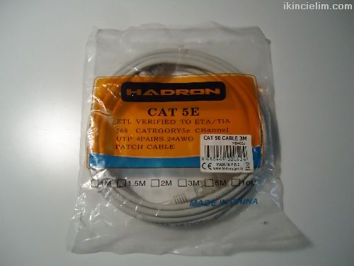 Hadron Cat 5E Ethernet Kablo 3 Metre