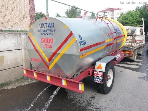 Traktr Sulama Water  Galvaniz 5 Ton Oktar Tanker