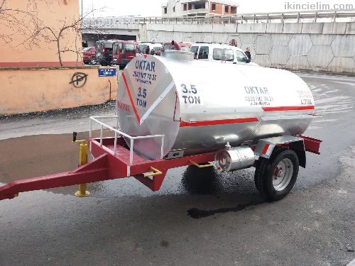 Traktr Su Tanker Galvaniz Paslanmaz 3.5 Ton Oktar