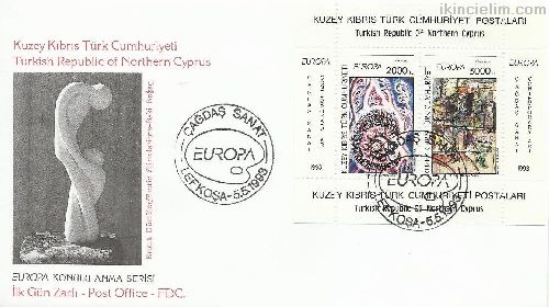 K.K.T.C. 1993 Avrupa Cept Fdc