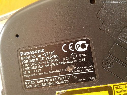 Panasonc Dis Cman  Made n  Japan