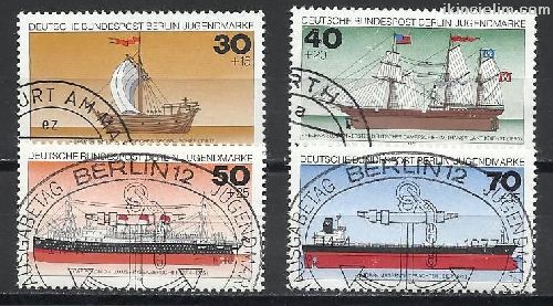 Almanya (Berlin) 1977 Damgal  Gemiler Serisi