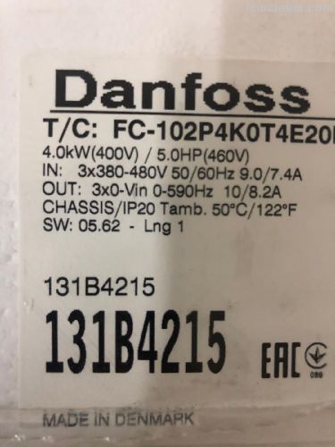 Danfoss Fc102 4.0Kw