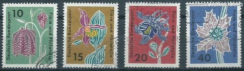 Almanya (Bat) 1963 Damgal Flora Ve Filateli Seri