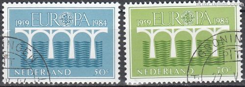Hollanda 1984 Damgal Avrupa Cept Serisi