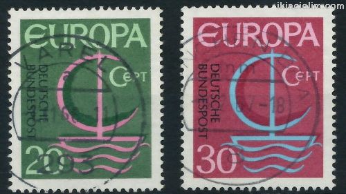 Almanya (Bat) 1966 Damgal Avrupa Cept Serisi
