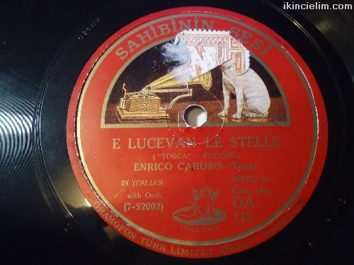 Enrico Caruso Tosca/Puccini 78'lik Tertemiz
