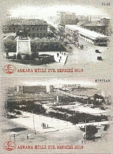 2019 Ankara Milli Pul Sergisi Posta Kartlar Takm