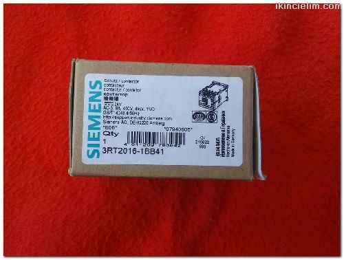 Siemens 3Rt2016-1Bb41 4 Kw Sfr Kutulu Kontaktr