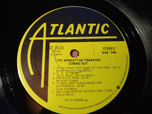 The Manhattan Transfer - Coming Out Lp Tertemiz