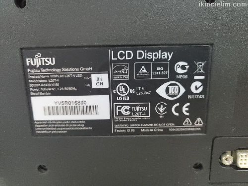 Fujitsu LED 20 inch monitr