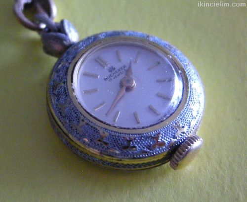 Bucherer kolye vintage kurma saat kadn bayan eski