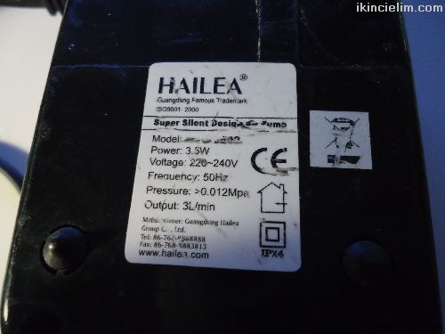 Hailea Aco-5502 ift kl Hava Motoru