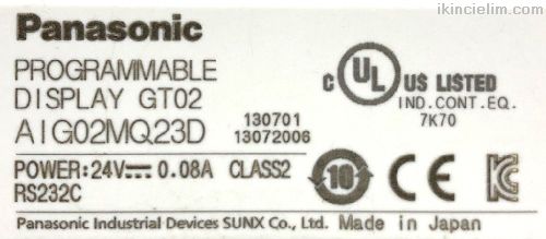 Panasonic Gt02 Ag02Gq23D Hmi