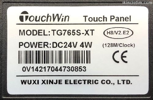 Xinje Touchwin Tg765S-Xt