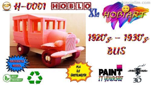 H-0001 1920's - 1930's Bus (Hoblo Xl Otobs)