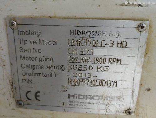 2013 Hidromek 370 Lc-Hd-6700 Saat-532 303 0550