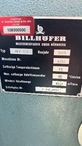 Billhoefer 102 Mfk Su Bazl ve Termal Selefon