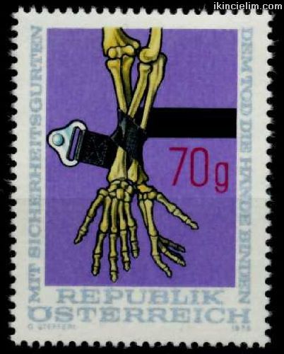 Avusturya 1975 Damgasz Emniyet Kemeri Serisi