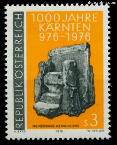Avusturya 1976 Damgasz CarinthiaNn 1000.Yl Se