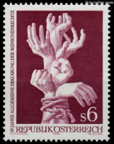 Avusturya 1978 Damgasz Evrensel nsan Haklar Bil