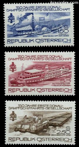 Avusturya 1979 Damgasz Danube Buharl Gemi irket