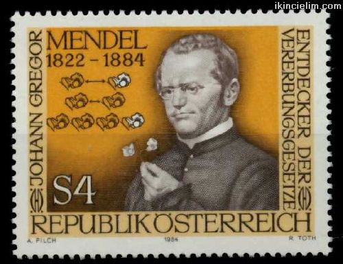 Avusturya 1984 Damgasz Johan Gregor Mendeln l
