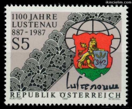 Avusturya 1987 Damgasz LustenauNun 1100.Yl Ser