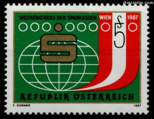 Avusturya 1987 Damgasz Dnya Tasarruf Bankalar S
